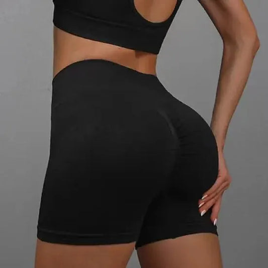 Women Yoga Shorts High Waist Butt Lifting Workout Fitness Tights