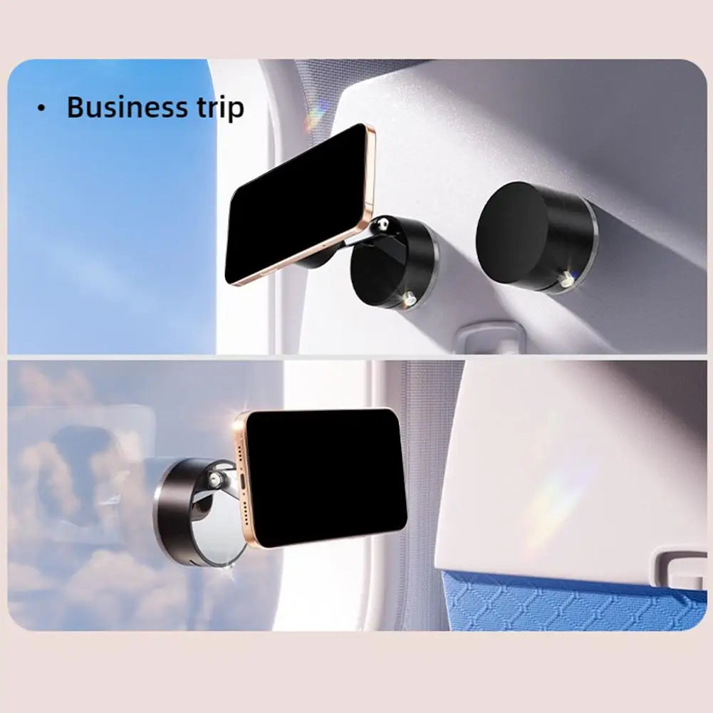 Mobile Phone Vacuum Suction Cup Holder Double-sided Magnetic Suction Cup Multifunctional Foldable Lazy Storage Stand