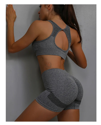 Women Yoga Shorts High Waist Butt Lifting Workout Fitness Tights