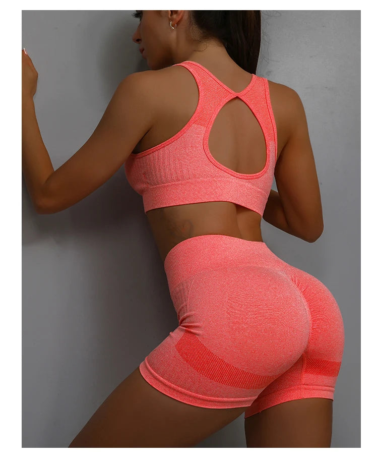 Women Yoga Shorts High Waist Butt Lifting Workout Fitness Tights