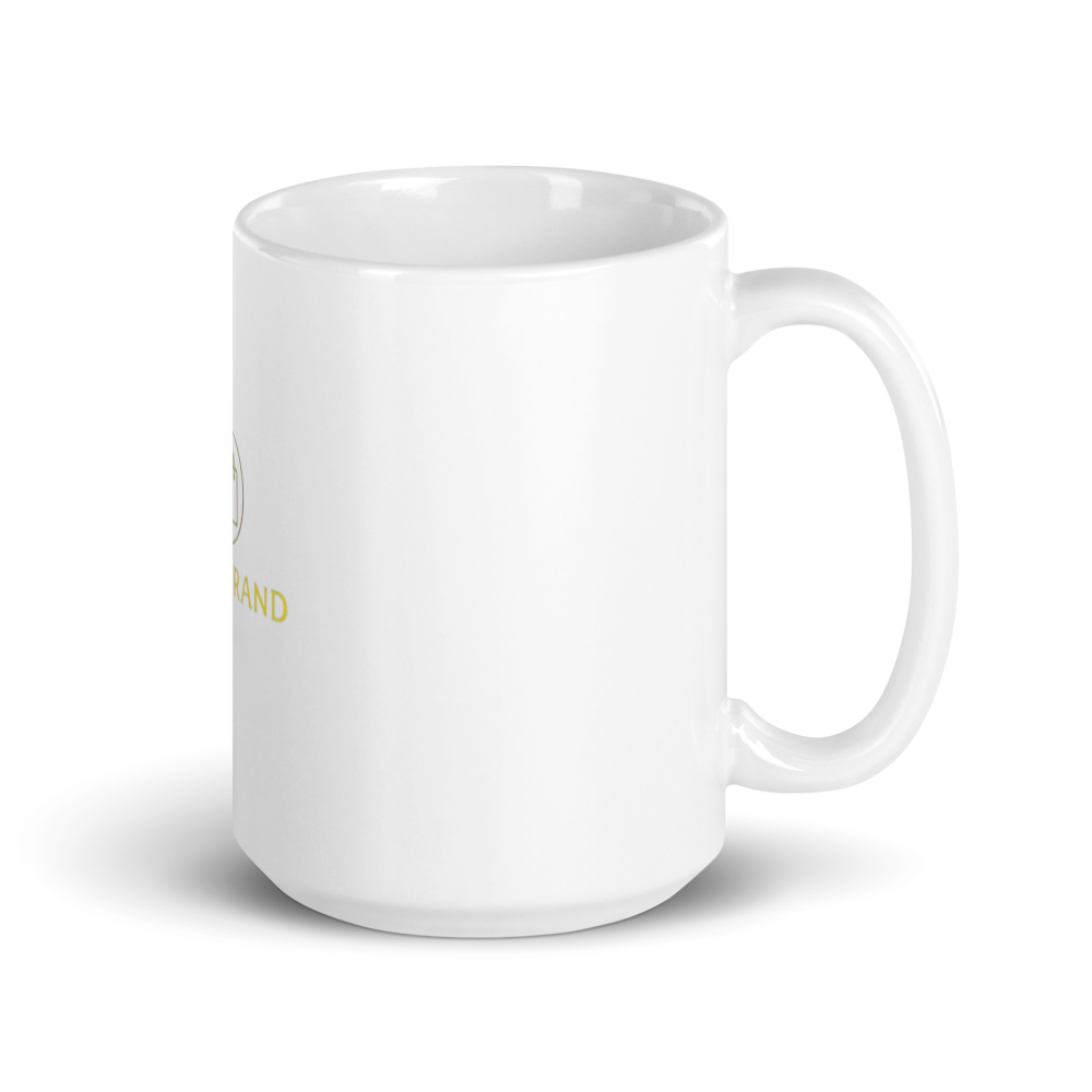 White glossy mug