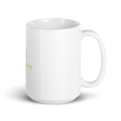 White glossy mug