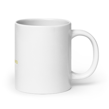 White glossy mug